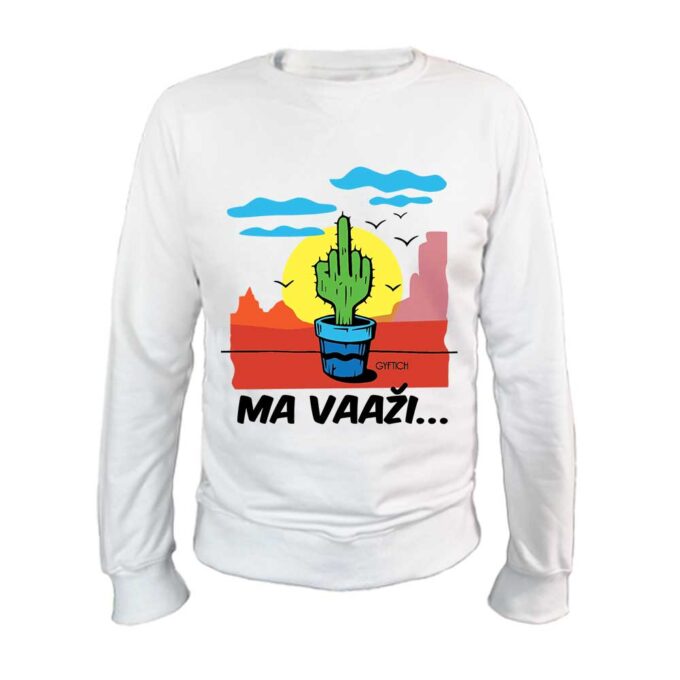 Ma vazi beli okrugli duks