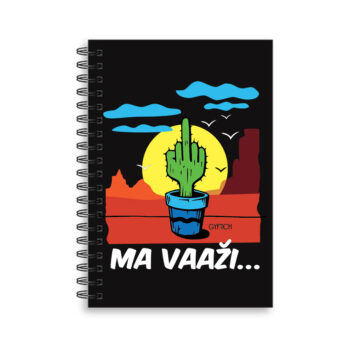 Ma vazi crni notes spirala