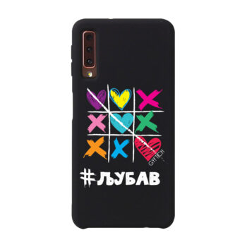 A7 2018 Samsung crna XOXO Ljubav