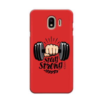 J4 2018 Samsung Galaxy crvena Stay strong