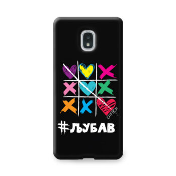 J7 Samsung Galaxy crna XOXO Ljubav