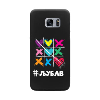 S7 Edge Samsung Galaxy crna XOXO Ljubav