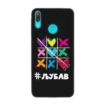 Y6 2019 Huawei crna XOXO Ljubav
