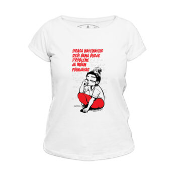 Zenska majica bela Draga matematiko